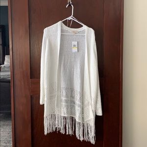 Michael Kors White Cardigan